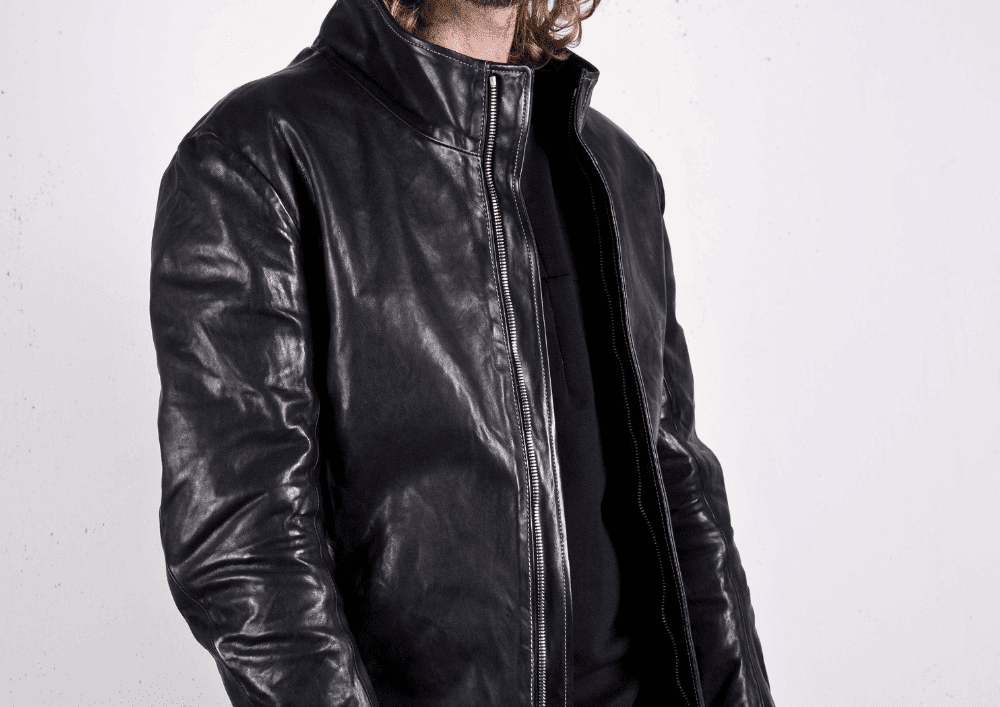 10 TOP HORSE LEATHER HI COLLAR ZIP BLOUSON JB-5 TYPE 2